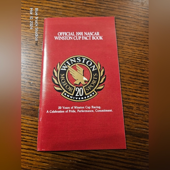 NASCAR Winston Cup Racing Fact Book 1991 Vintage Official Fact Book - Picture 6 of 6